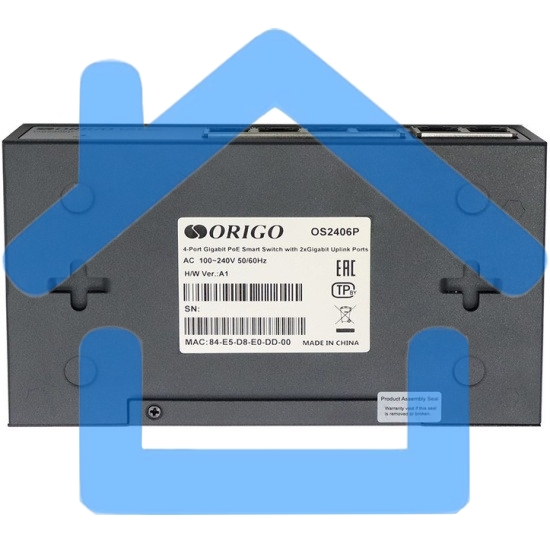 Коммутатор Smart Managed L2 PoE Switch 4 x 1000Base-T PoE+, 2 x 1000Base-T, PoE-60W budget
