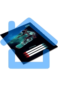 Набор тетрадей Silwerhof 2001671 18 листов, линейка, A5, Спорт 4 дизайна, мелованный картон, водный лак, скрепка (упаковка: 4шт)