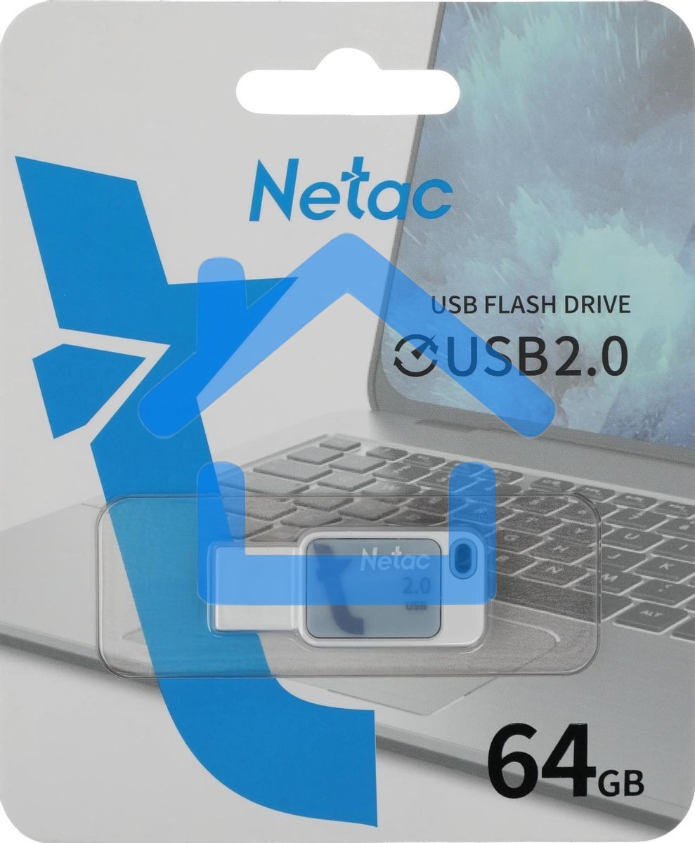 Флешка USB Netac 64 Gb UA31 NT03UA31N-064G-20BL USB 2.0, синий
