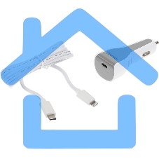 Комплект зарядное устройство Hama H-183317 3A PD для Apple кабель Apple Lightning/Type-C белый