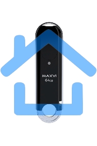 Флешка USB Maxvi P2 black (FD64GBUSB20C10P2), 64Gb, USB 2.0, R/W 30/10, черный