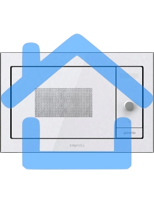Микроволновая печь встраиваемая Gorenje BM235G1SYW белый, 23 л, 900 Вт, переключатели - поворотный механизм/сенсор