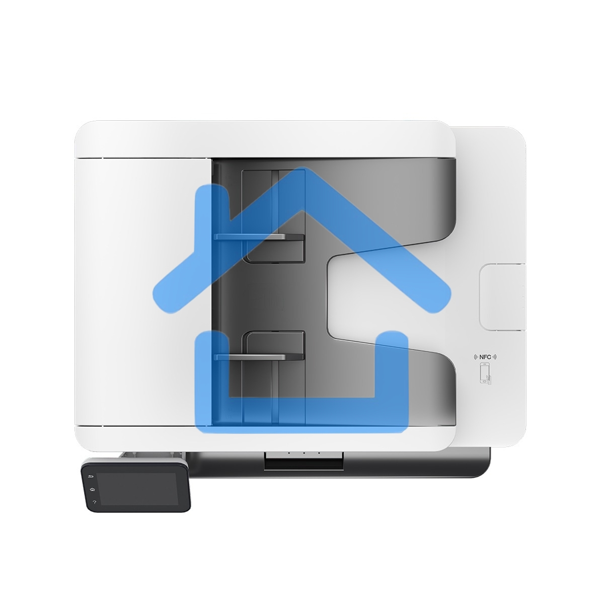 МФУ лазерное Pantum BM5201ADW, A4, ч/б, печ. 42 стр/мин., скан. до 24 стр/мин. (ч/б) 8 стр/мин. цвет, 1200x1200 dpi, Bluetooth, Ethernet, USB, Wi-Fi