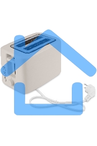 Тостер Hyundai HYT-3306 700Вт кремовый