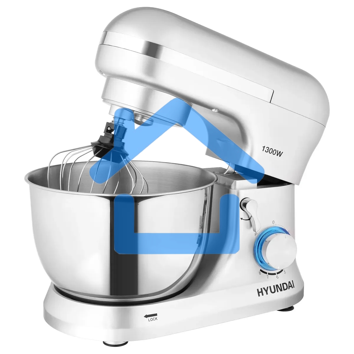 Миксер планетарный Hyundai HYM-S6551 1300Вт серебристый
