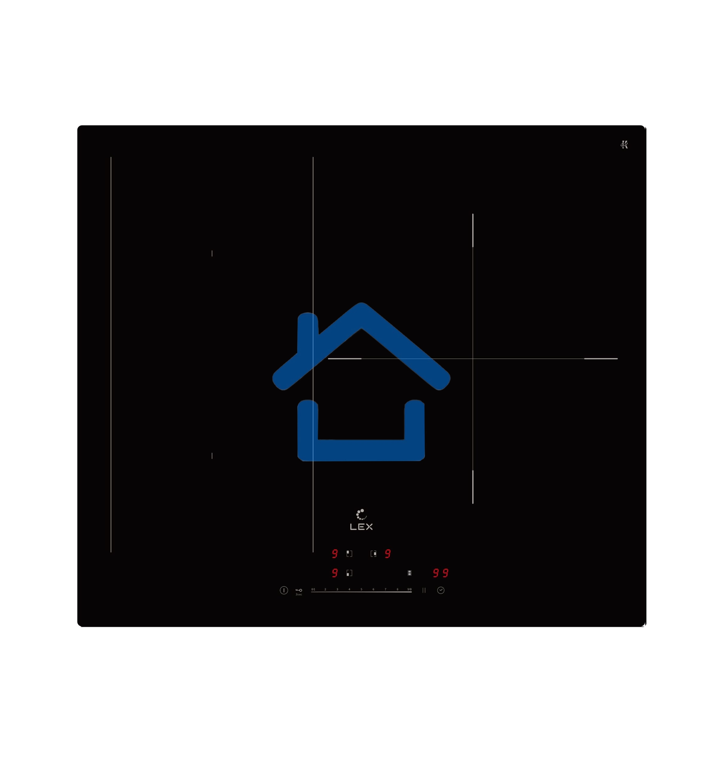 Индукционная варочная панель LEX EVI 631A BL, независимая, черный