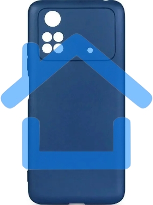 Чехол (клип-кейс) DF poOriginal-06 для Poco M4 Pro (4G) синий