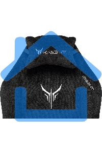 Кресло игровое Бюрократ Knight N1 Fabric черный Light-20, с подголов. крестовина металл