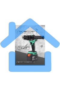 Дрель-шуруповерт Zitrek Green Impact 063-4046, Аккумуляторная, 18В, 2 АКБ, Ударная, Кейс