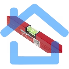 Уровень Matrix 800 мм 3 глазка, линейка, алюминиевый, красный,