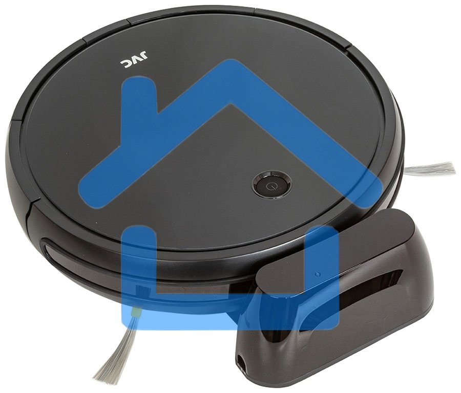 Робот-пылесос JVC JH-VR510 черный, 2500 мА·ч Li-Ion, уборка сухая/влажная, пылесборник контейнер 0.5 л