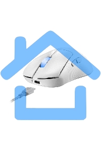 Мышь беспроводная/проводная ASUS ROG Keris II Ace белый, 42000 dpi, радиоканал, Bluetooth, USB, кнопки - 6