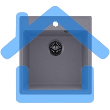 Кухонная мойка Maunfeld Perla 460 MFQS-460LGR светло-серый