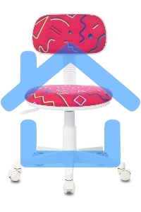 Кресло детское Бюрократ CH-W201NX Sticks 05 малиновый, крестовина пластик, пластик белый