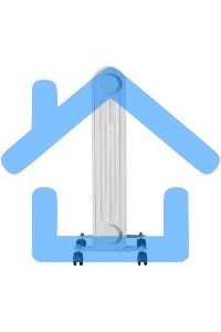 Обогреватель масляный Ресанта ОМПТ-12Н (12 секций) белый, 2500 Вт, 25 м2, термостат 67/3/5