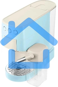 Кофеварка рожковая Kitfort КТ-7466 голубой/белый, исп. кофе - молотый/капсулы, 1.4 л, 1450 Вт, 19 Бар