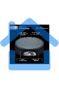 Блинница Pullman PL-1161 с двухсторонней панелью 2 в 1, 1500 Вт, диаметр 37 см на 1 блин, 11 см на 7 оладий, керамическое антипригарное покрытие