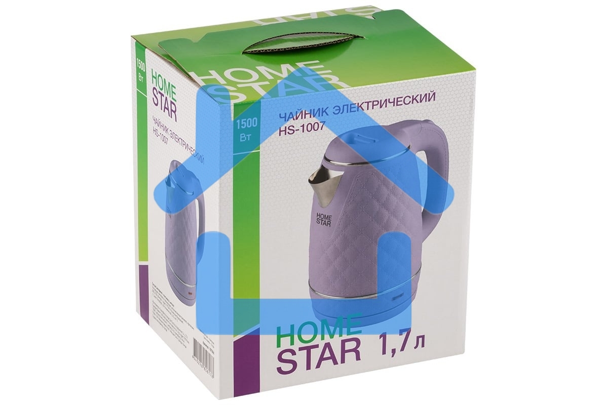 Чайник электрический Homestar HS-1007 1.7л лиловый, двойной корпус