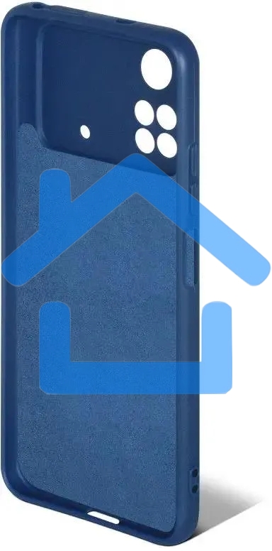 Чехол (клип-кейс) DF poOriginal-06 для Poco M4 Pro (4G) синий