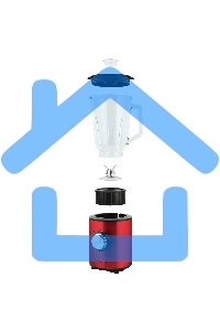 Блендер стационарный Maunfeld MBL.1000CH вишневый, 1000 Вт