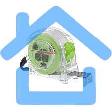 Рулетка Кварц, прозрачный корпус, амортизатор, 7,5 м х 25 мм Сибртех