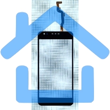 Сенсорное стекло (тачскрин) для HTC Desire 10 Lifestyle, черное