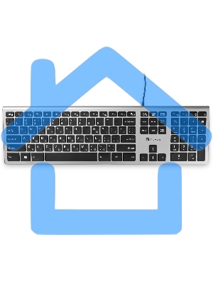 Клавиатура проводная Oklick 890S, USB, серый/черный