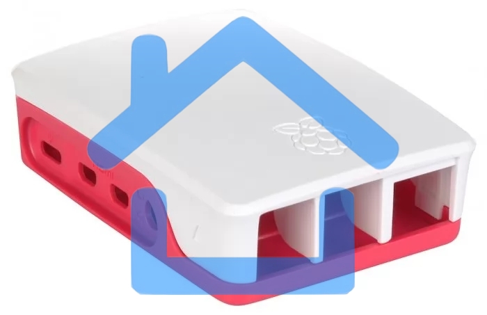 Компьютерный корпус Qumo ABS Plastic, Raspberry Pi 4, White+Red(RS030)