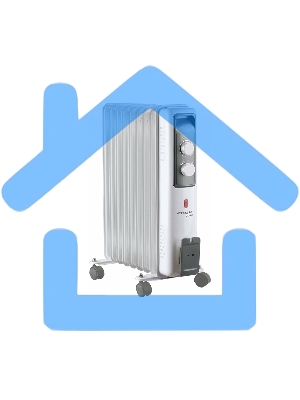 Обогреватель масляный ENGY EN-2609 Cube 9 секц. 2 кВт