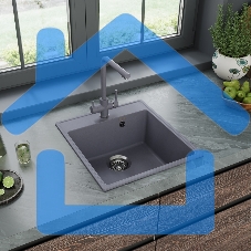 Кухонная мойка Maunfeld Perla 460 MFQS-460LGR светло-серый