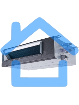 Блок внутренний супертонкий канальный Electrolux ESVMDS-SF-17A 5800 BTU, 17 м², 22/29 дБ, охлаждение, обогрев