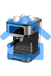 Кофеварка рожковая Zigmund & Shtain ZCM-881 стальной графит, исп. кофе - молотый, 1.8 л, 1200 Вт, 15 бар