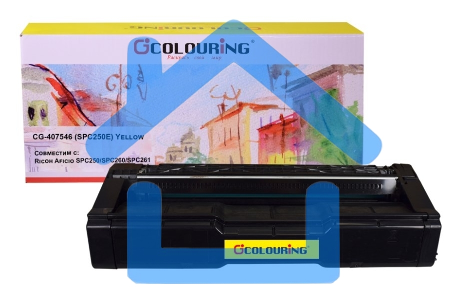 Картридж Colouring CG-407546 (SPC250E) Yellow (1600 копий) для принтеров Ricoh Aficio SPC250/SPC260/SPC261
