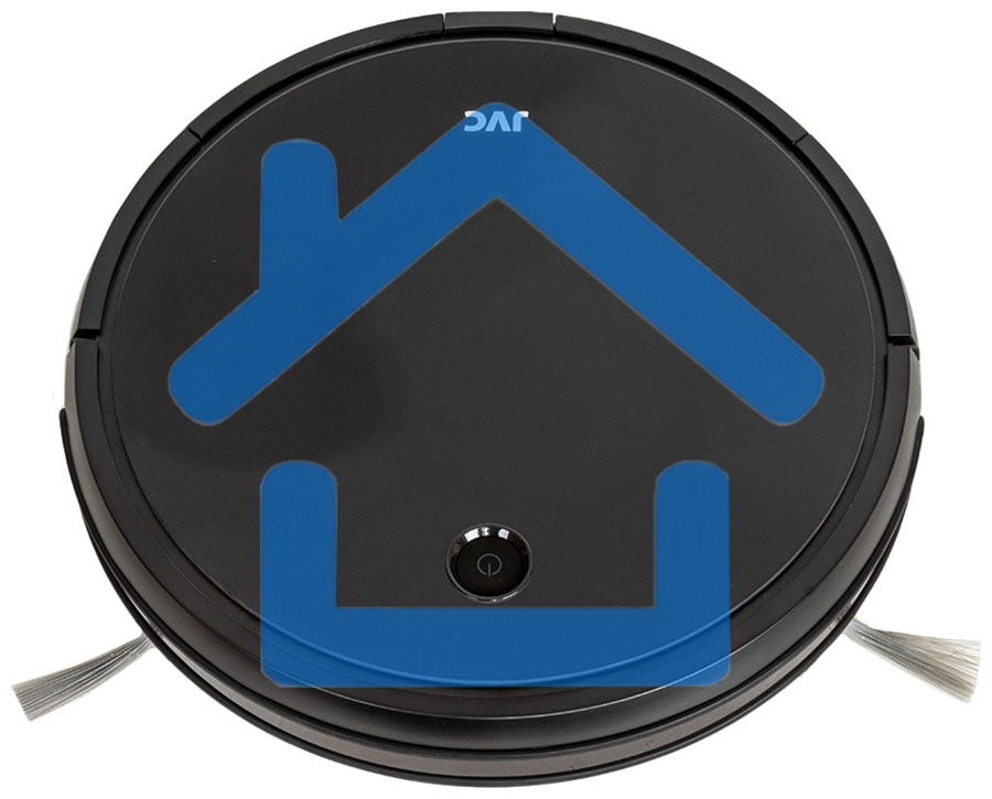 Робот-пылесос JVC JH-VR510 черный, 2500 мА·ч Li-Ion, уборка сухая/влажная, пылесборник контейнер 0.5 л