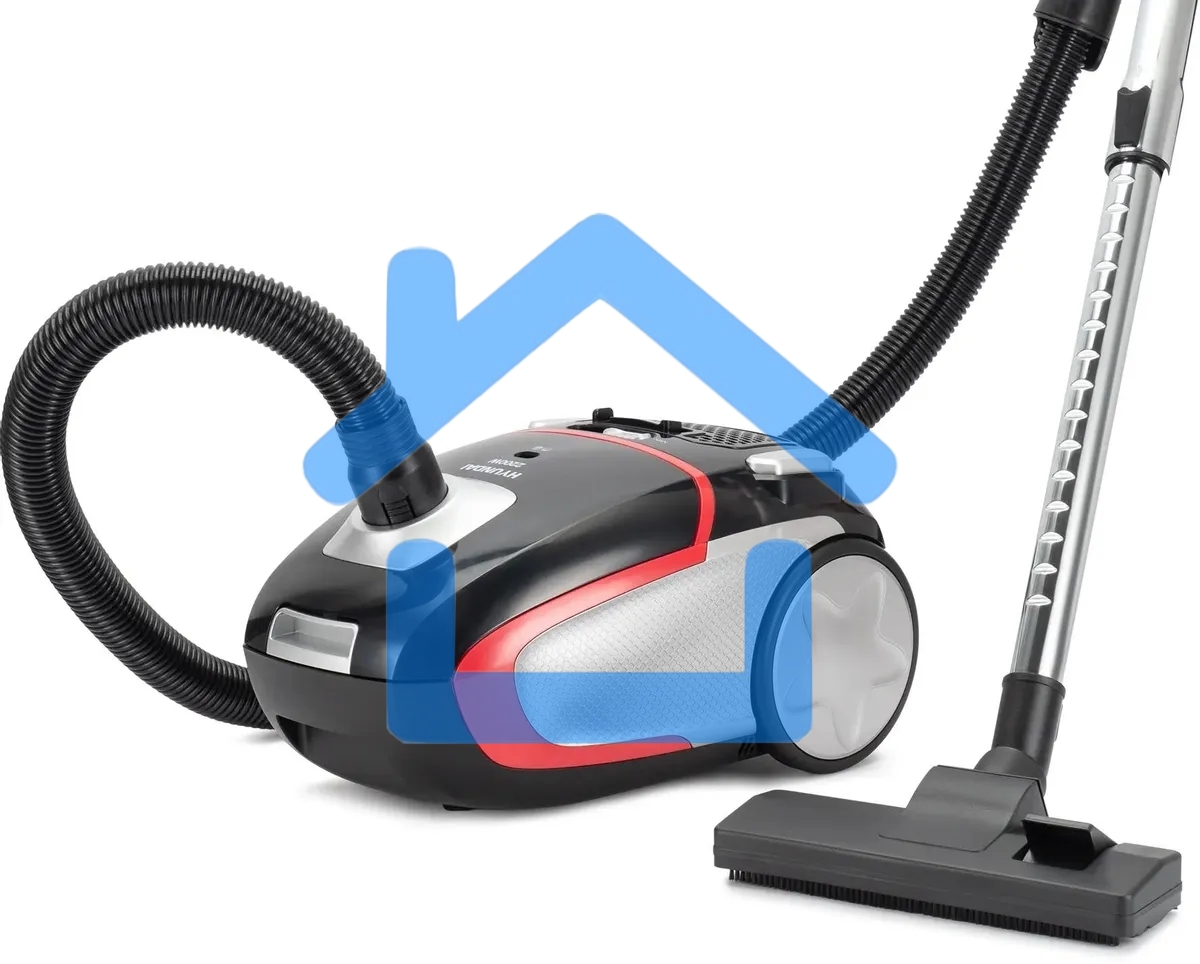 Пылесос Hyundai HYV-B4995 черный/красный, 400/2220 Вт, уборка сухая, пылесборник мешок 3.5 л