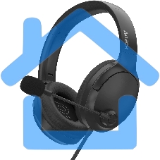 Наушники с микрофоном A4Tech Fstyler FH280U черный 2м мониторные USB оголовье