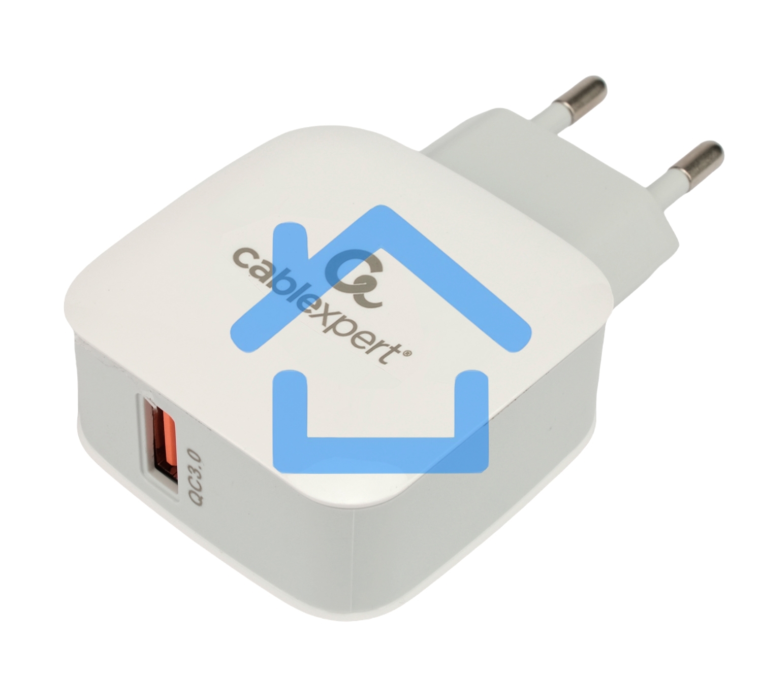 Зарядное устройство Cablexpert MP3A-PC-40, 18Вт, 3А, быстрая зарядка QC3.0, 1 порт USB, белый, пакет
