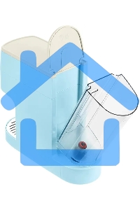 Кофеварка рожковая Kitfort КТ-7466 голубой/белый, исп. кофе - молотый/капсулы, 1.4 л, 1450 Вт, 19 Бар