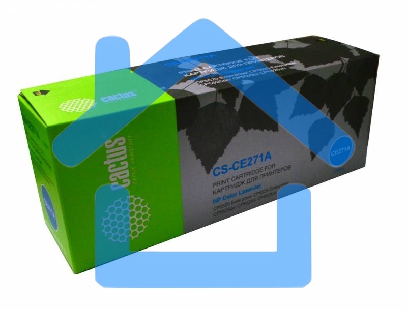 Картридж лазерный Cactus CS-CE271A голубой (15000 стр.) для HP Color LaserJet Enterprise CP5525