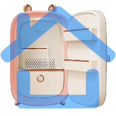 Мини-холодильник для косметики Maunfeld MFF43PK розовый 12.3л