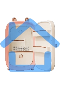 Мини-холодильник для косметики Maunfeld MFF43PK розовый 12.3л