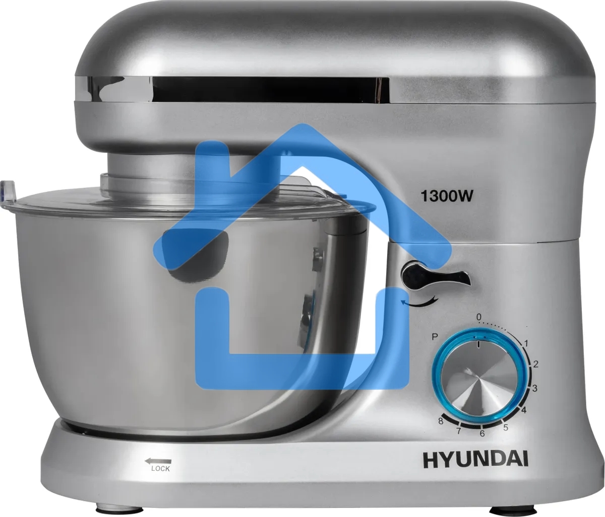 Миксер планетарный Hyundai HYM-S6551 1300Вт серебристый