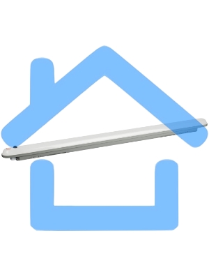 Аварийный линейный светодиодный светильник ЭРА SPP-201-0-40K-E36 36Вт 4000К IP65 3420лм IP65 1200 мм с бап 1 час матовый