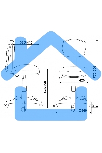 Кресло детское Бюрократ CH-W299 белый TW-15 мультиколор сиденье алфавит, сетка/ткань, крестов. пластик, пластик белый