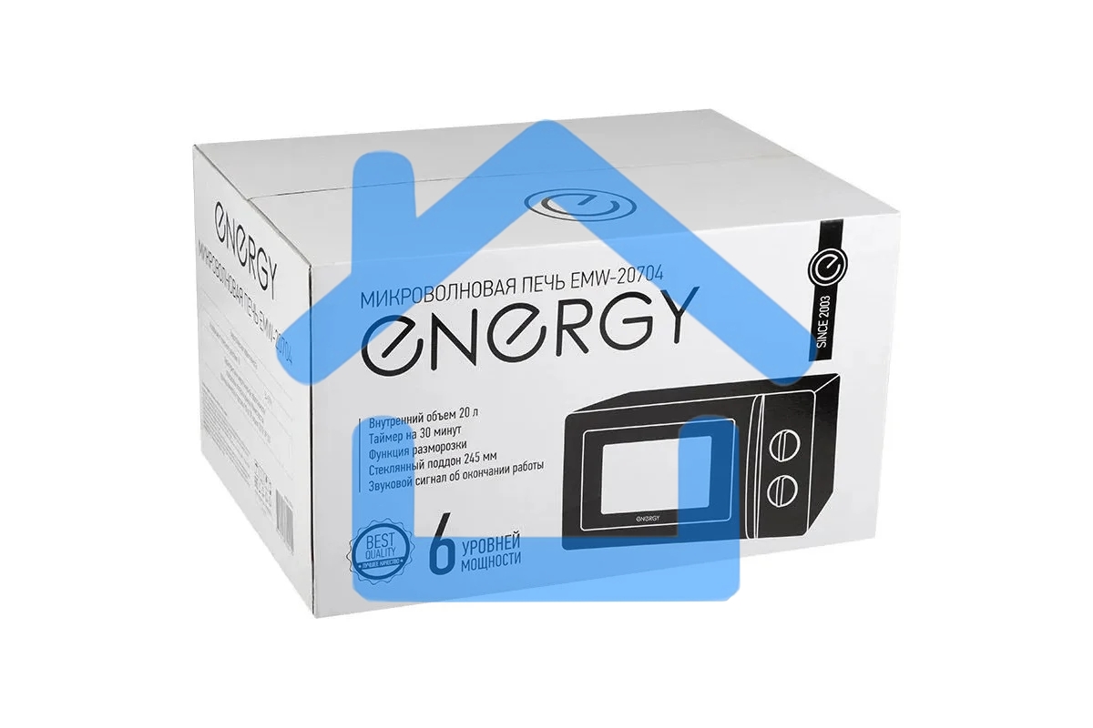 Микроволновая печь ENERGY EMW-20704 черный, 20 л, 700 Вт, переключатели - поворотный механизм