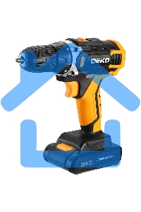 Дрель-шуруповерт DEKO Banger 20V ONE+, Аккумуляторная, 20В, 1 АКБ