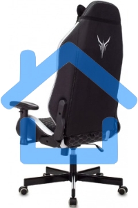 Кресло игровое Knight Neon черный/серебряный соты эко.кожа с подголов. крестовина металл