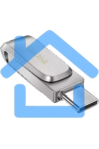 Флешка USB Sandisk Ultra Dual Luxe 32 Gb, USB 3.0, серебристый