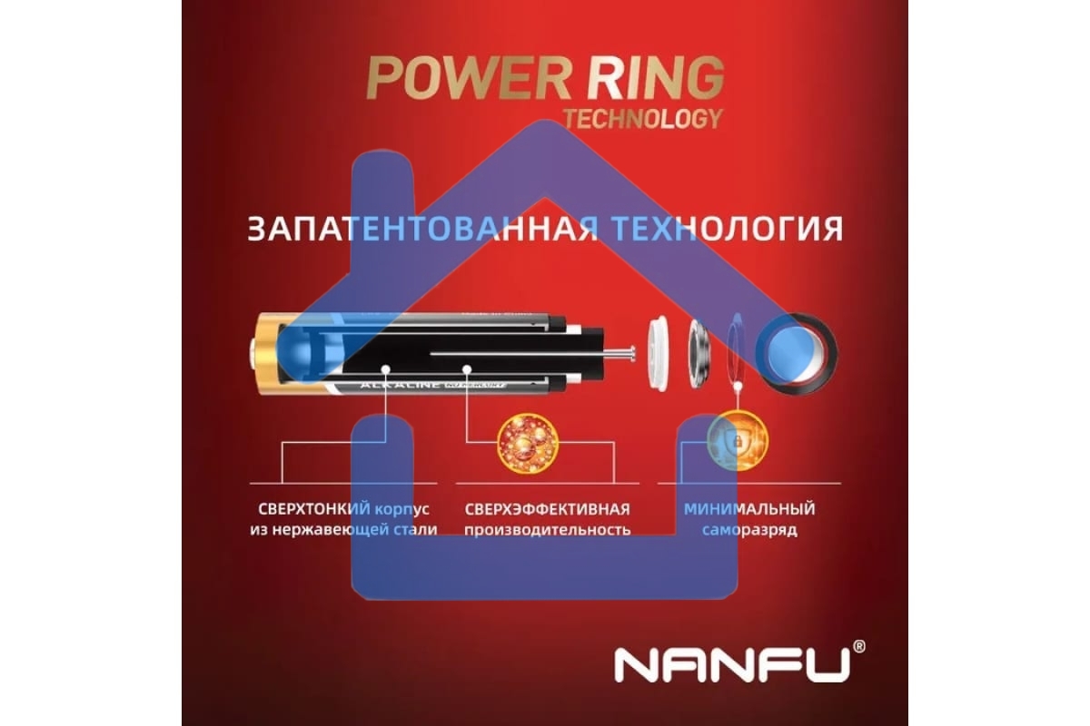 Батарейка Nanfu AAA (5+1шт.) (LR03 6B(5+1))