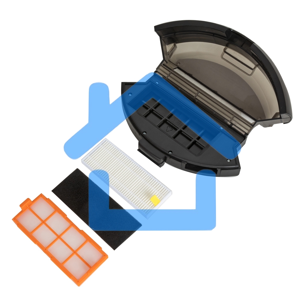 Робот-пылесос JVC JH-VR510 черный, 2500 мА·ч Li-Ion, уборка сухая/влажная, пылесборник контейнер 0.5 л